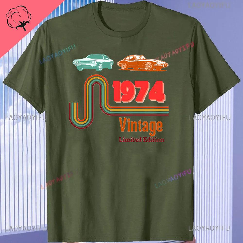 Born in Vintage 1974 Limited Edition Cassette T Shirt  51th Birthday Gifts  Years Old Vintage 1974 High Quality TShirt Tops