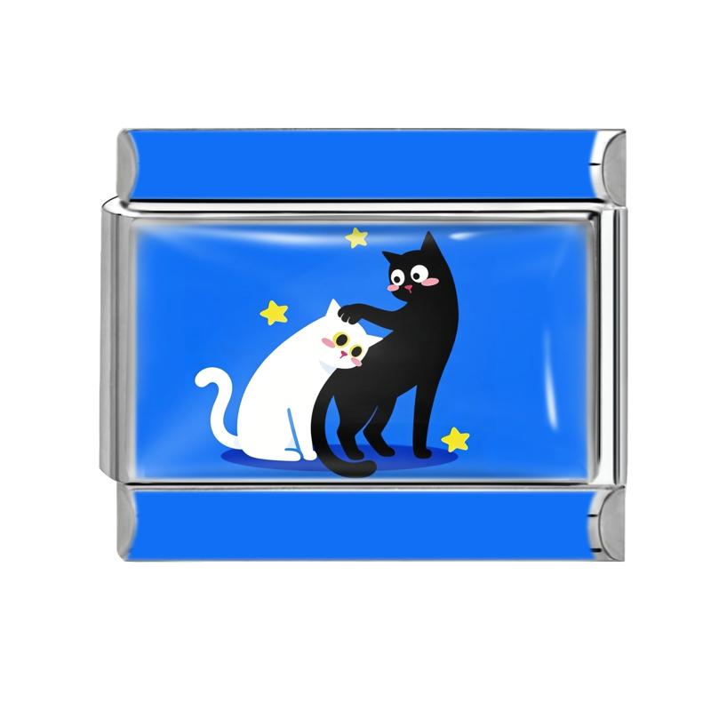 2026 New Trendy Funny Cat Rabbit Dog Dolphin Italian Charm Links Fit 9mm Stainless Steel Bracelet Women Men DIY Making Jewelry