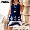 JPNTKY Women's Fashion Casual Sleeveless U-Neck Casual Dresses