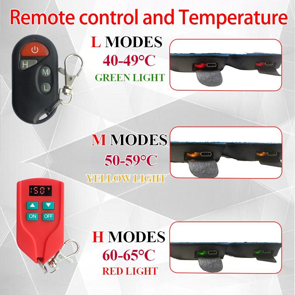 Elektrische wiederaufladbare beheizte Einlegesohlen 2000 mAh mit Fernbedienung, Fußwärmer, Schuhsohlen für Männer und Frauen, Winter, Skifahren, Angeln