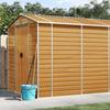 VidaXL Garden Shed Light Brown 191x640x198 Cm Galvanized Steel, Garden Storage, Garden Tool Shed 3188281