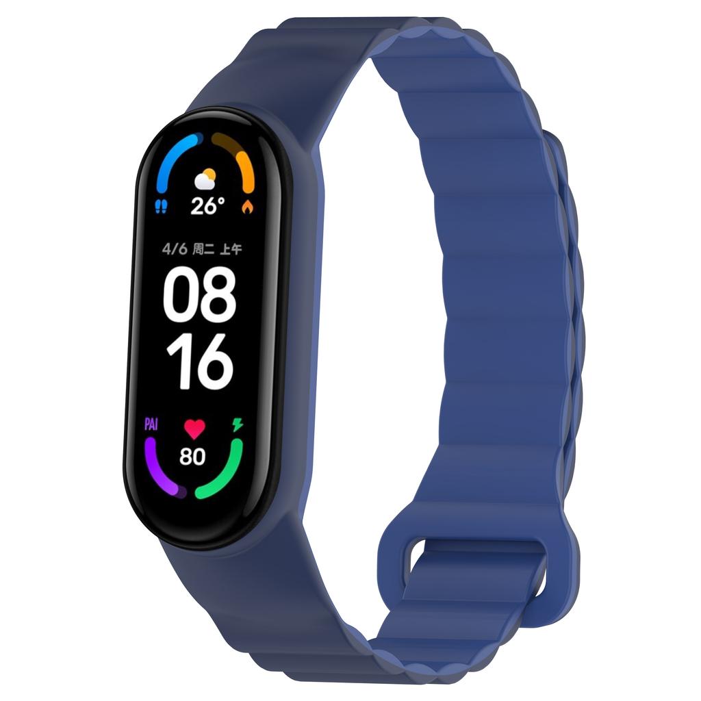 Silicone Magnetic Loop Strap For Xiaomi Mi Band 10 9 8 7 6 5 4 3 Bracelet Wristband Correa for Mi Band 8 9 Mi band 10 Belt strap