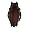 COACH shoulder bag Graham 36 striped design removable strap coated canvas and smooth calfskin Tote Tote shopping large size unisex couple model brown