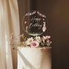 Acrylic Wedding Cake Toppers Multicolor Cake Decorative Card  Baking Ornament