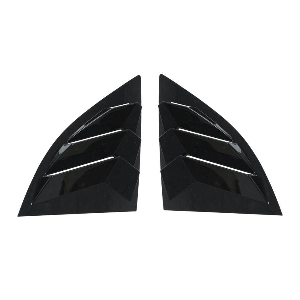

For Toyota Supra A90 A91 -2025 Pair Car Rear Louver Window Side Shutter Cover Trim Sticker Vent Scoop ABS Carbon Accessories Gloss Black