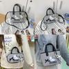 Canvas Handbag With Zipper Closure For Daily Use And Cute Cat Design