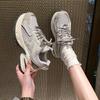 2024 Spring Thick Sole Elevated Sports Shoes Women's Retro Dad Shoes Breathable Casual Shoes Sneakers