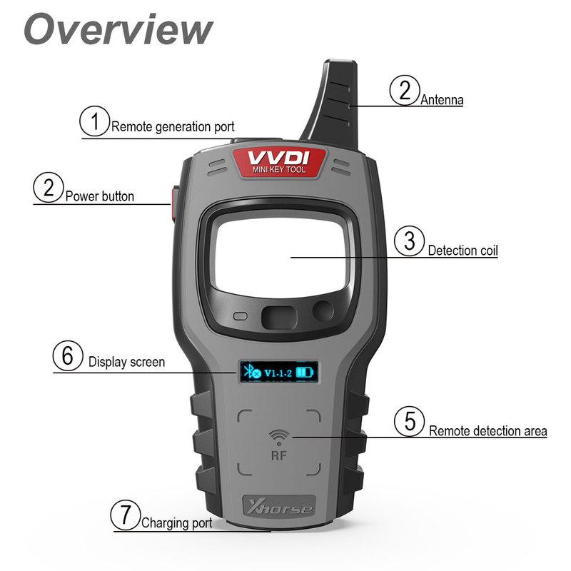 Xhorse XDKTMGEN VVDI MINI Key Tool Programátor dálkových ovladačů Globální verze