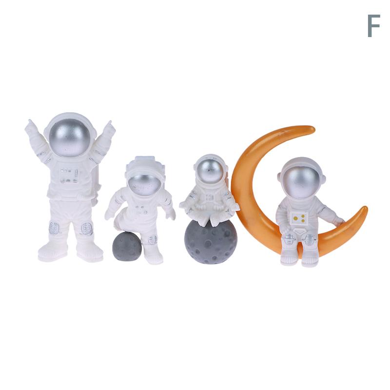 3/4 шт. Фигурка Астронавта Статуэтка Фигурка Космонавт Скульптура Образовательная Игрушка Настольный Домашний Декор Модель Астронавта Для Детей Подарок F