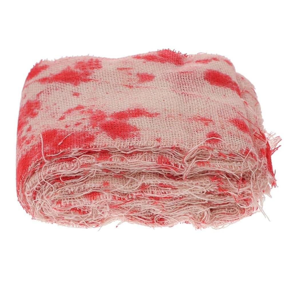 5/10/15/20M Blood Gauze Bandage Scary Bloody Cloth Strips  Haunted House