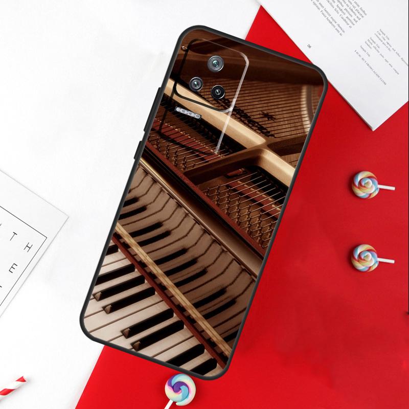 Piano Keys Keyboard design Cover For Xiaomi 13T 11T 12T 14T Pro 13 14 15 Ultra POCO X7 Pro X3 X5 X6 F5 F6 M6 Pro Case
