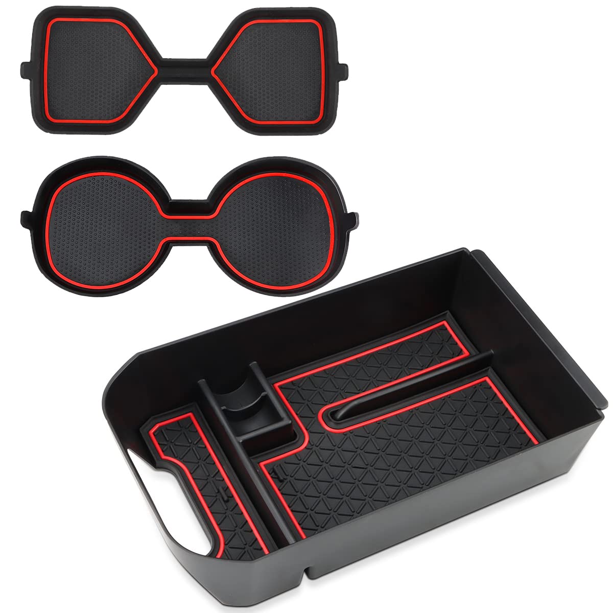 

Auovo Toyota RAV4 (5th Generation) RAV4 PHV 2019-2024 Console Box, Cup Holder, Drink Holder, красный