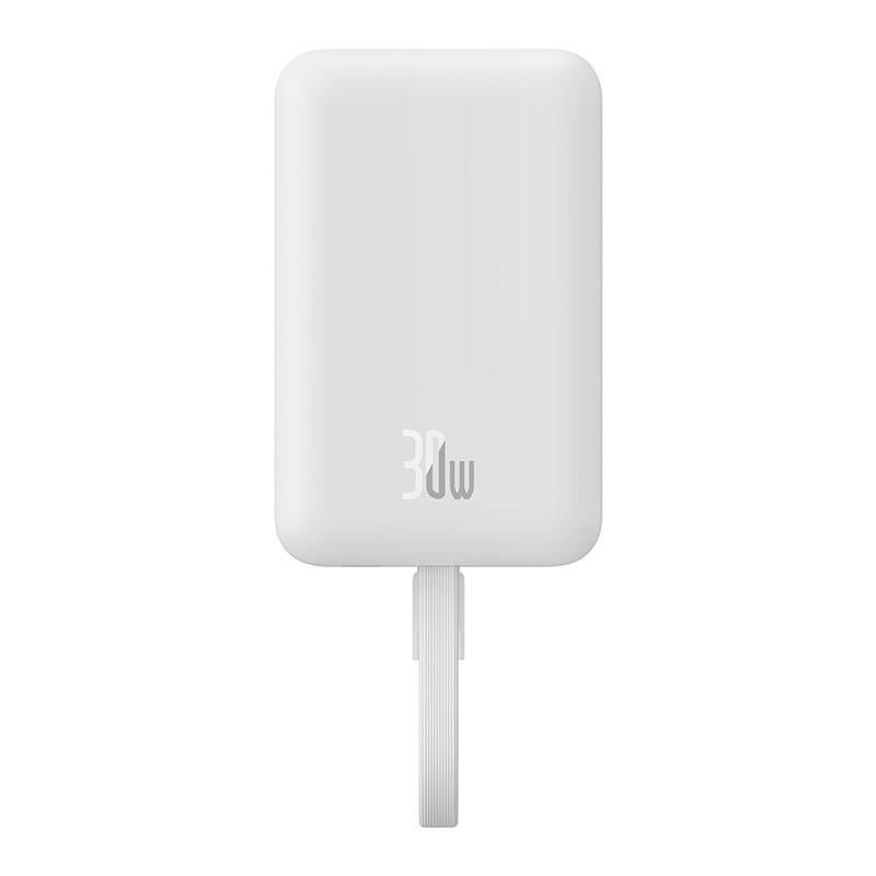 Powerbank Magnetyczny Baseus Magnetic Mini 10000Mah, Usb-C 30W Magsafe (Biały)