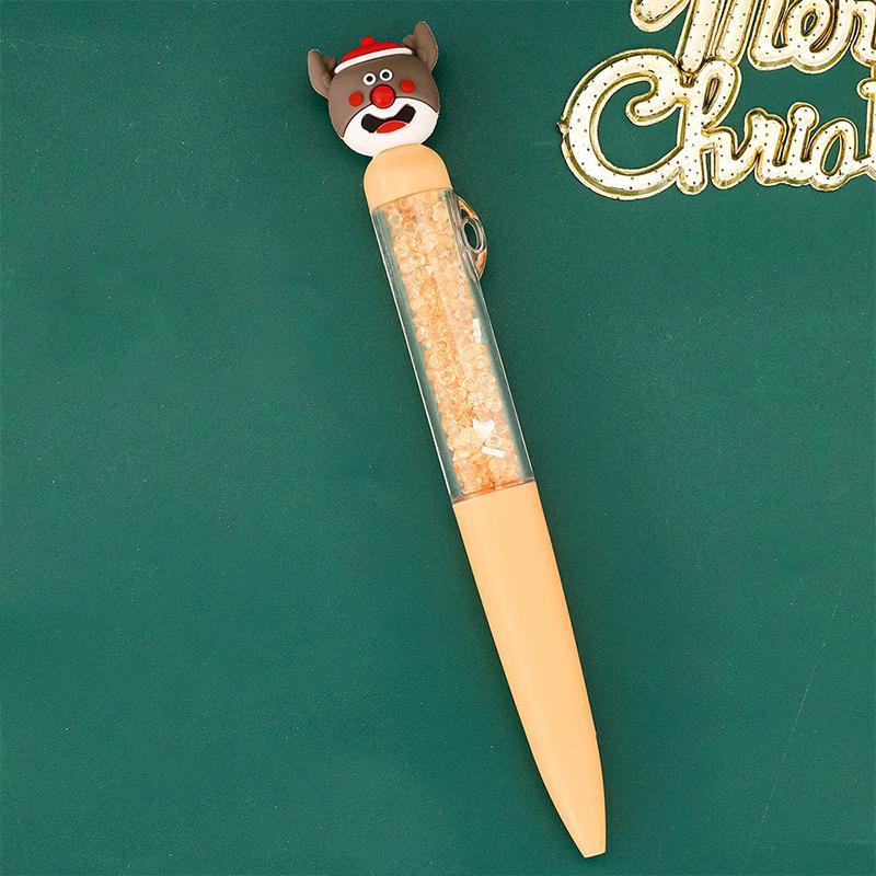 Cartoon Christmas Ballpoint Pen Cute Santa Claus Pen For Student Stationery Gift