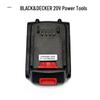 Compatible with Black & Decker 20V/18V High-Capacity Electric Drill Wrench Lithium Battery
