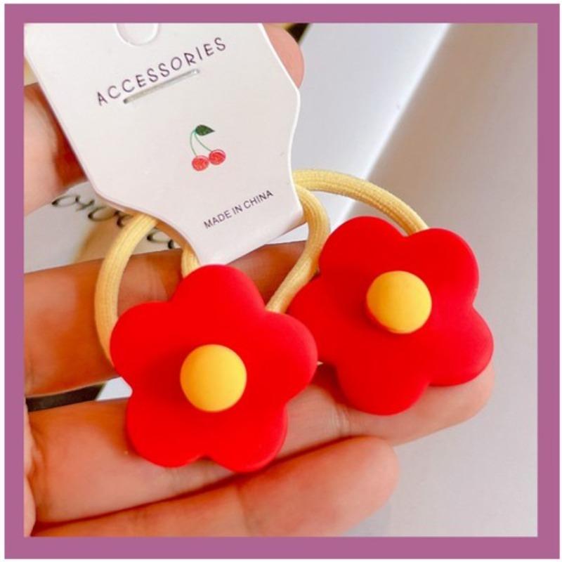 2pcs Elastic Hair Bands for Baby Girls Candy Color Hair Ring Hair Rope Children Headwear Kids Toddler Accessories