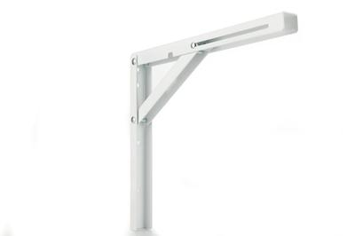 Foldable Steel Bracket With Lock White 200X160X1.5 - Lb Wslb200Bi