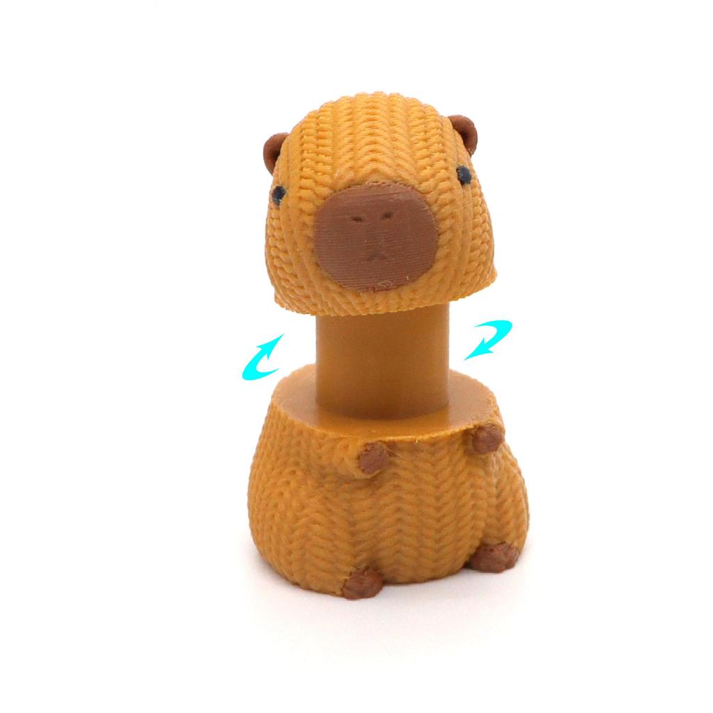 3D Printed Rotating Capybara Decompression Toy - Popular Creative Animal Ornament