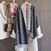 Autumn and winter new letter jacquard double-sided imitation cashmere jacquard scarf women's long tassel warm scarf shawl versatile