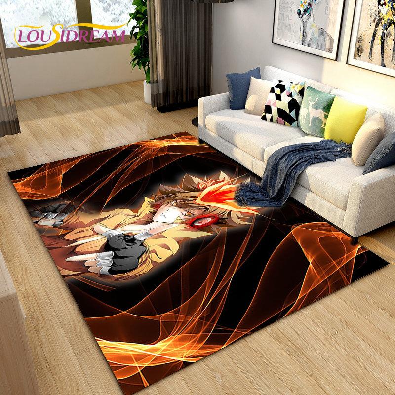 Nauczyciele Hitman Reborn Anime Dywan Obszarowy Duży, Dywan do Salonu Sypialni Sofa Wycieraczka Dekoracja, Dzieci Antypoślizgowa Mata Podłogowa