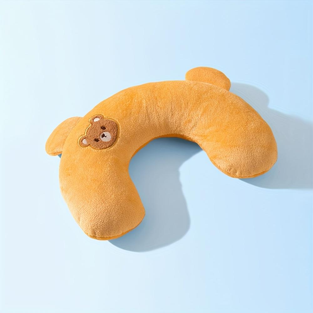 1 Stück U-förmiges Haustierkissen, Speziell für Hunde, Weiches Plüsch-Nackenstützkissen, Gemütliches Nachttischkissen für Herbst und Winter