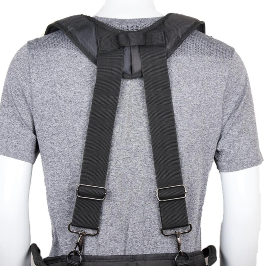 Tool with Side Pockets Padded X-Shaped Work Adjustable for Tradespeople,