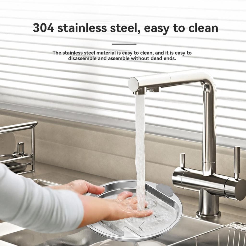 USB Port Without Plug Pet Water Dispenser Round Large Capacity 304 All Stainless Steel Intelligent Automatic Running Water Dog Cat Water Feeder