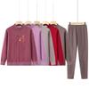 Women's Thermal Underwear Set for Autumn/Winter - Plus Velvet, Thickened for Middle-aged and Elderly Women