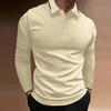 Spring and Autumn Men's Long Sleeve Business Casual Versatile Breathable Moisture Wicking Commuter Daily Top