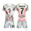2026 Sommer Neu # 7 Ronaldo Fußball Ärmellose Shorts T-Shirt und Kurze Hose Set Atmungsaktiv Bequem und Weich Unisex Familie Kinder T-Shirts