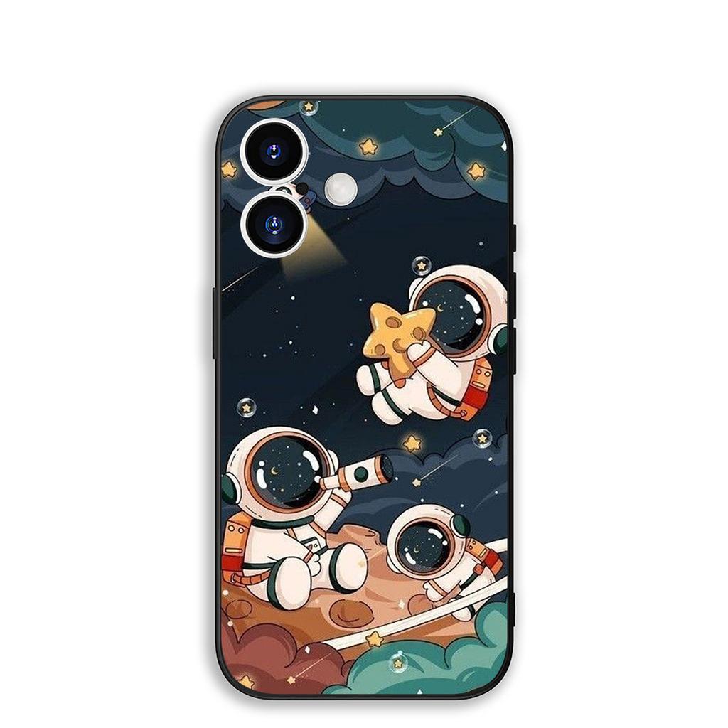 for Motorola Moto Edge 50 30 One Fusion 40 neo Ultra Pro 20 Lite G50 G85 G84 E15 E14 Phone Case Moon luxury Astronaut Stars Sky