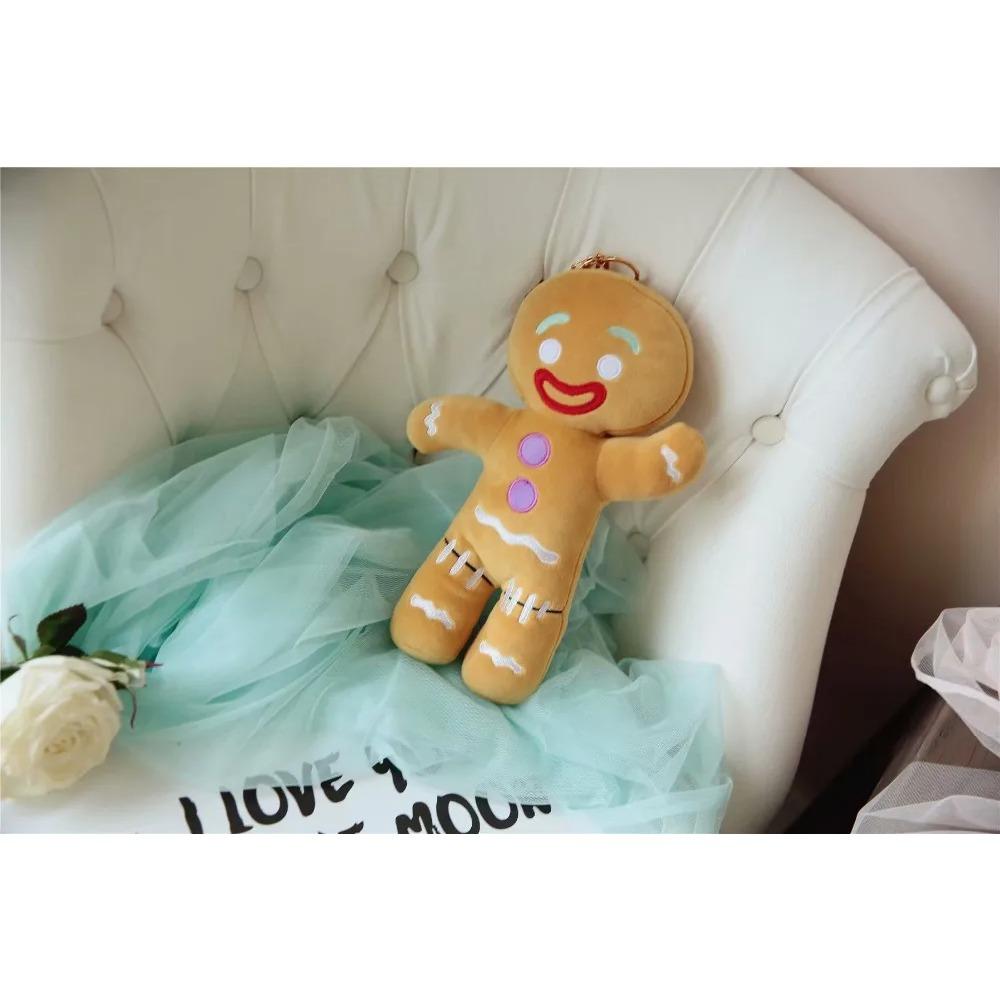 Gingerbread Man Plush Doll Sofa Decoration Cute Cookie Man Stuffed Toys Key Chain Soft Pendant Gifts