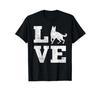 German Shepherd Dog Lover Graphic Tee Distressed Print Short Sleeve T-Shirt Unisex Sportswear
