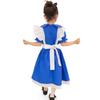 Halloween Alice In Wonderland Blue Maid Show Dress Parent-Child Dress