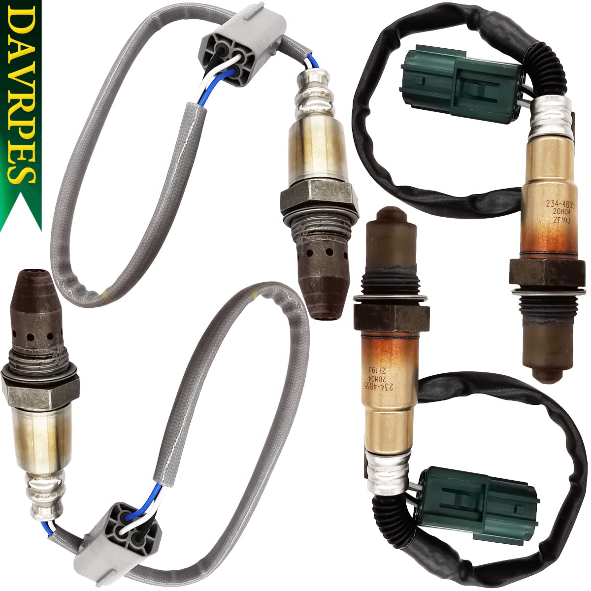 4Pcs 234-9038 234-4835 Upstream Downstream Oxygen O2 Sensor Compatible with Nissan Pathfinder 08-12 Armada 07-13 Titan 08-13 V8 5.6L Replace#