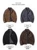 Men's Retro Corduroy Lapel Jacket - Spring/Autumn Casual Workwear, Loose Fit Pure Cotton