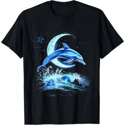 Dolphin Artwork Sea Ocean Dolphin Ocean Sea Animal Lover T-Shirt
