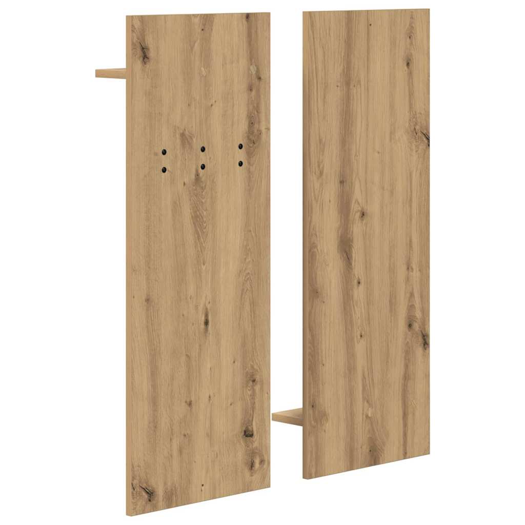 Wall Mounted Nightstand Artisan Oak 70 X 10 X 90 Cm