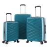 Set mit 3 erweiterbaren Trolley-Koffer aus Hartpolycarbonat - LYS Paris 395/3 - 393 &; 395 Grünspan