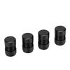 4pcs Tire Valve Stem   Aluminum Alloy Black Tire Stem Covers for Cars Mountain Bikes