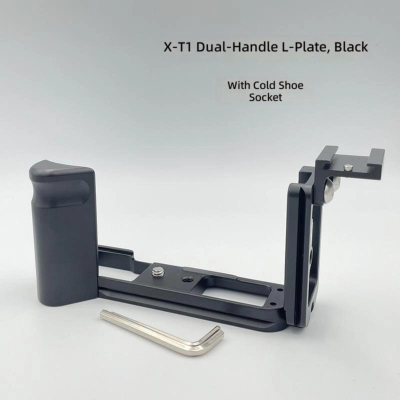 Hollow Out Design Double Handle Grip Quick Release L Plate For XT1 And Arca Swisses Standard Tripods