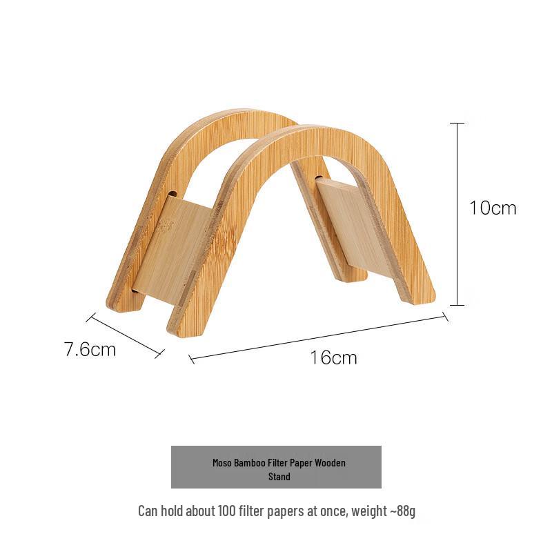 ZISIZ V-shaped Wooden Hand-Pour Coffee Filter Holder