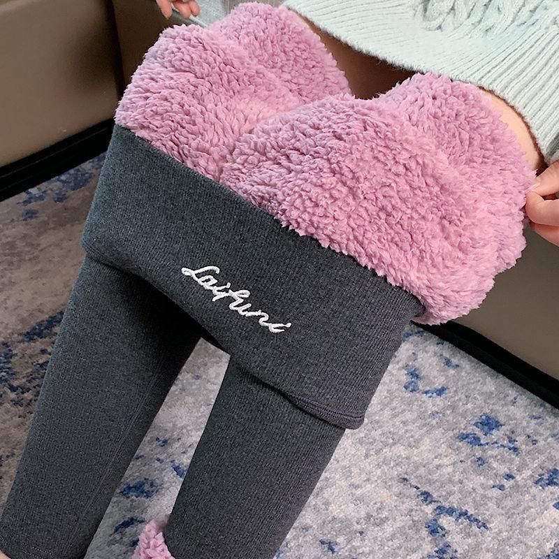 Customized Cloud Velvet Leggings for Women's Outer Wear, Velvet Thickened High-waisted Cotton Pants, Extra Thick Large-size Thermal Pants.