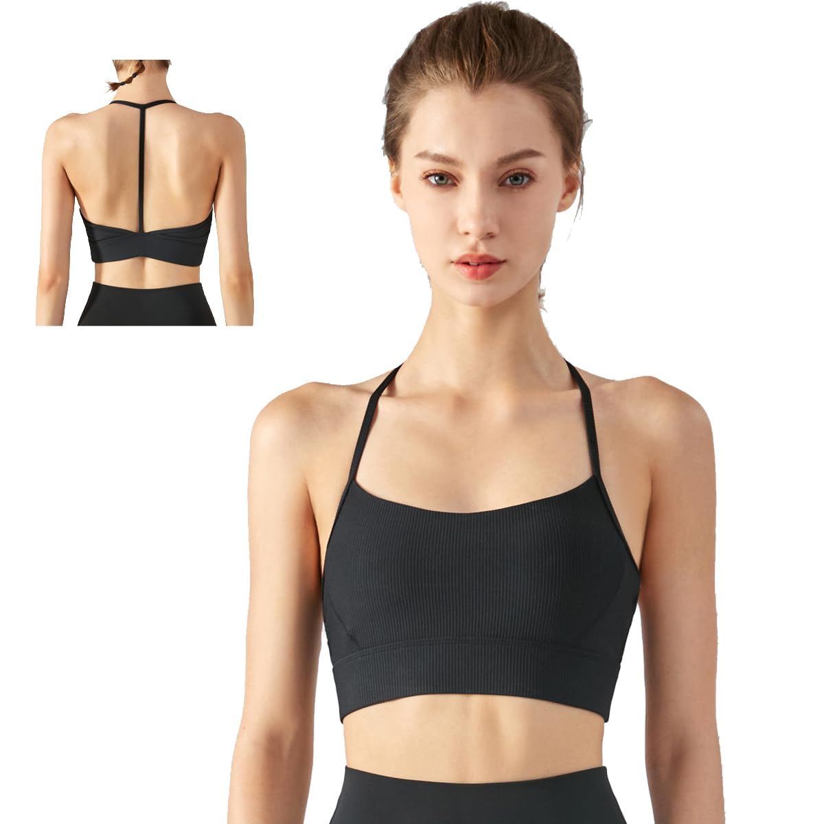 

Спорт Фитнес Без Высокого Нет Красивой Ночи С Ежедневным WX364 [MORGEN SKY] Бюстгальтер, Носить, Бюстгальтер, Встряска, Поддержка, Крючки, Т-образная спинка, Спина, Бюстгальтер, Без косточек, Чашки, чёрный