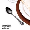 3/4/6/12Pcs Gold Dessert Spoons Stainless Steel Stiring Spoon Set Cake Salad Spoon Retro Black Thin Cutlery Luxury Sliverware