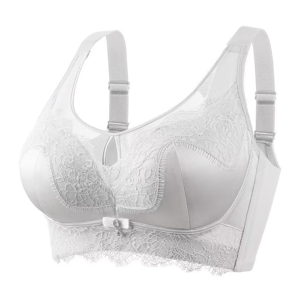 2026 Light Sexy Leopard Print Push-Up Bra with Lace and Side Support for a Flattering Silhouette