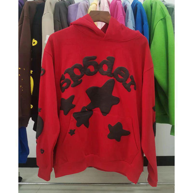 Sp5der Huvtröja: Tungvikts sweatshirt med fleecefoder 450G