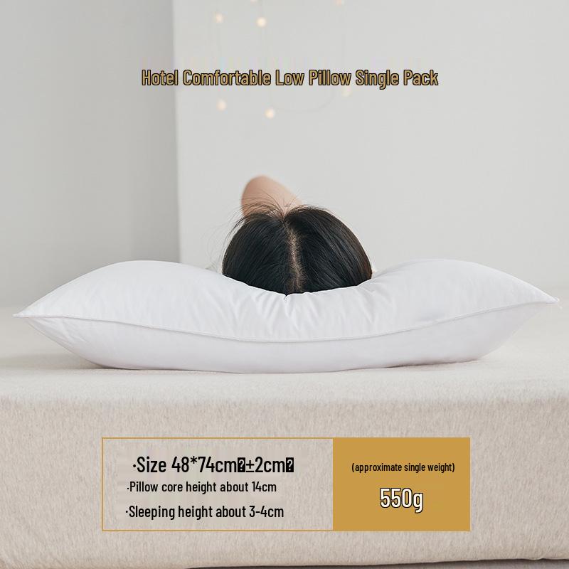 

Тщательно отобранная мягкая зеленая подушка для отеля типа «постель и завтрак» - Взрослая низкая компрессионная подушка-ядро из пуха и пера 48x74cm