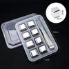 4/8PCS Reusable Whiskey Stones Stainless Steel Ice Cubes Quick-Freeze Wine Cooler Food Grade Metal Pellets Beer Cooler Bar Tool