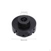 4-Jaw Self-Centering Wood Lathe Chuck Matte Black Tool Sturdy for Workshop